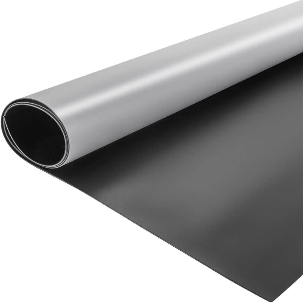 PVC Dance Floor Roll Portable, 6.6 ft. x 15.7 ft. Practice Dance Floor,1.5 mm Dance Flooring Grey/Black Exercise Mat - Hercitys