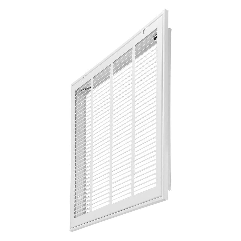 Return Air Filter Grille, Fits 24 W x 18 in. H Duct Opening, Filter Not Included, Return Air Vent Cover for Wall - Hercitys