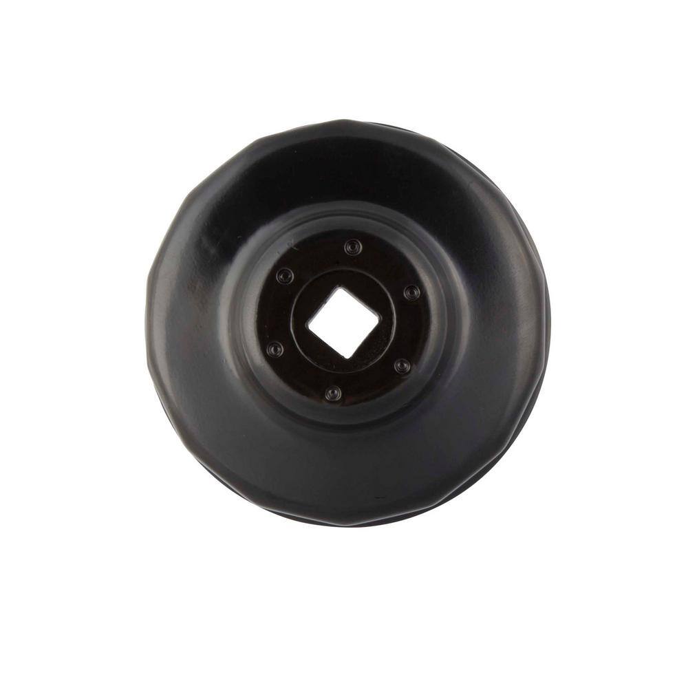 74 mm x 14 Flute Oil Filter Cap Wrench in Black - Hercitys
