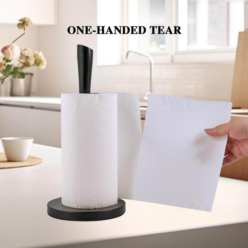 Standing Paper Towel Holder Countertop for Kitchen Bathroom, Bedroom Roll Organize - Hercitys