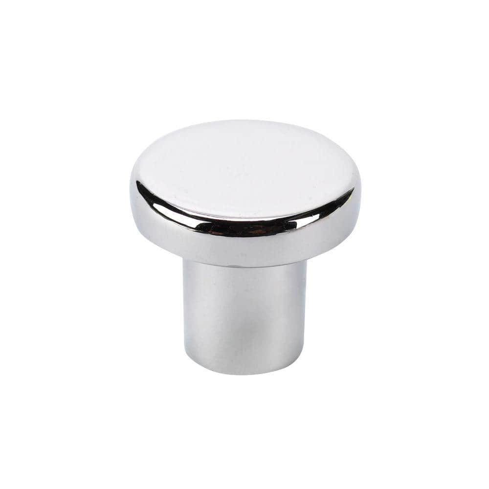 Italian Designs Collection 1 in. Chrome Round Cabinet Knob - Hercitys