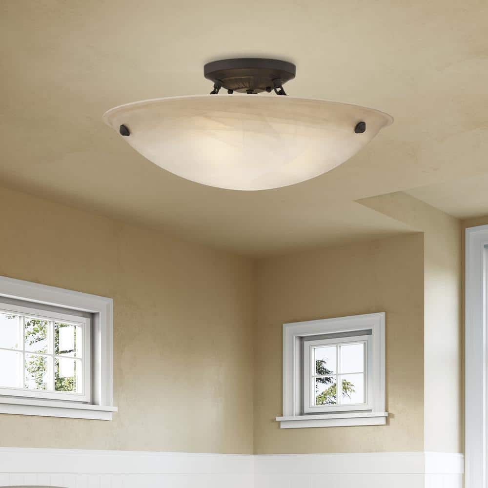 Oasis 3 Light Bronze Flush Mount - Hercitys