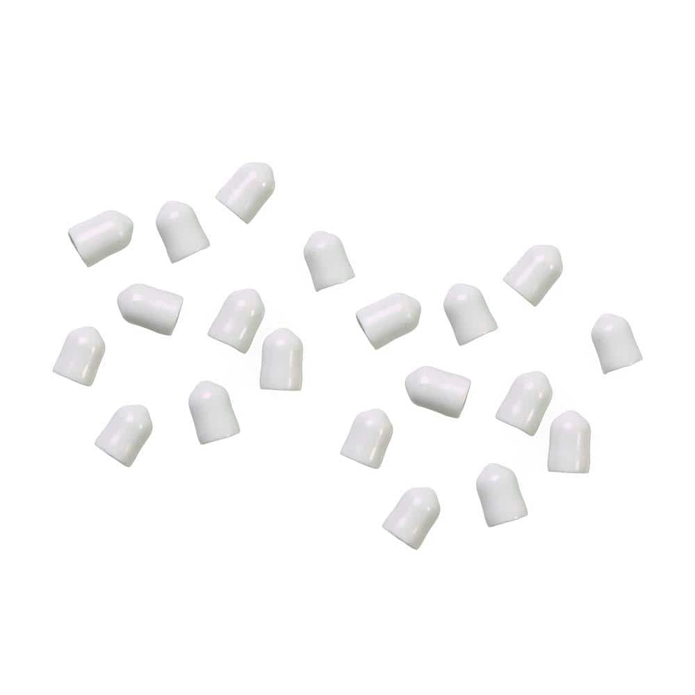 White Plastic Large End Caps (1000-Pack) - Hercitys