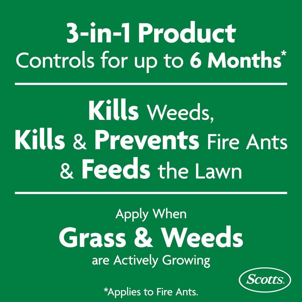 Turf Builder 13.32 lbs. 4,000 sq. ft. Southern Triple Action, Weed Killer, Fire Ant Preventer, Lawn Fertilizer - Hercitys