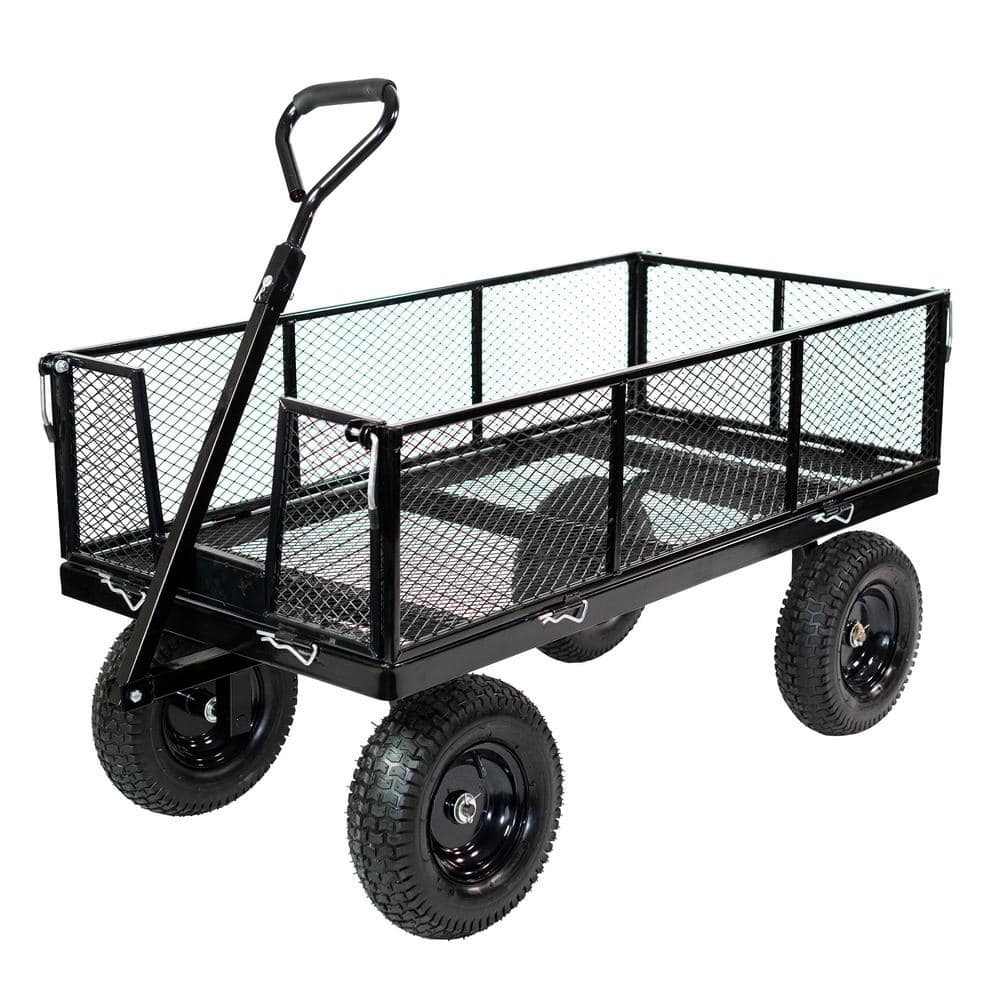 6.808 cu. ft. Capacity 1000 lbs. Heavy-Duty Multi-Purpose Steel Utility Cart - Hercitys
