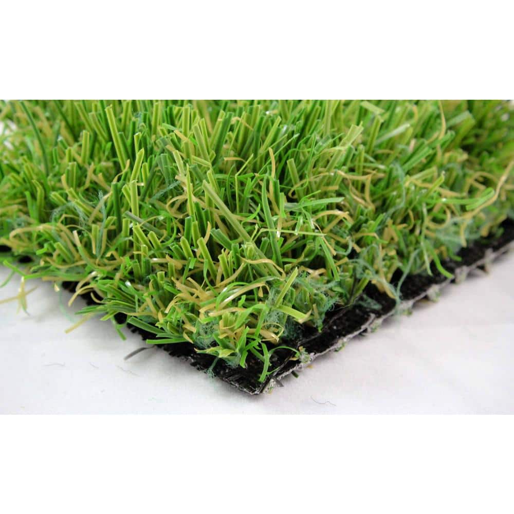 Standard 15 ft. Wide x Cut to Length Green Artificial Grass Carpet - Hercitys