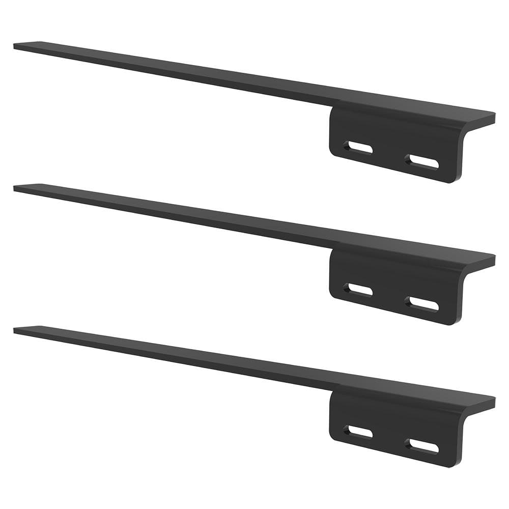 Harmony Right 24 in. Black Hidden Countertop Bracket (3-Pack) - Hercitys