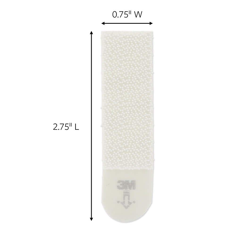 Picture Hanging Adhesive Strips, White, Damage Free Hanging, (12 pairs Medium 10lbs, 12 pairs Large 15lbs) 24 Pairs - Hercitys