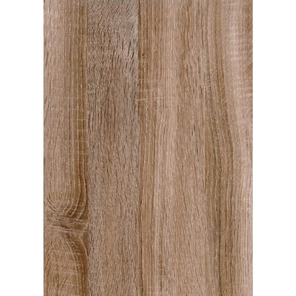 Brown Sonoma Oak 26 in. x 78 in. Home Decor Self Adhesive Film - Hercitys