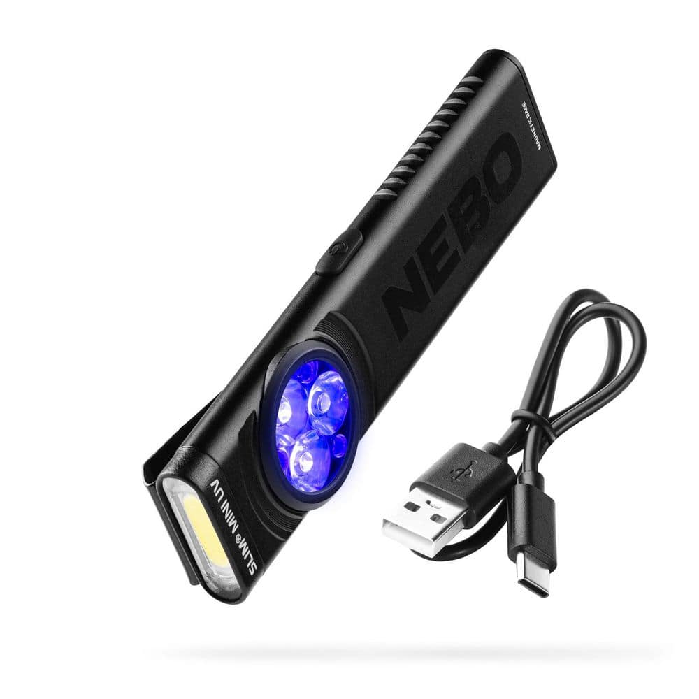 SLIM 360 LUMENS RECHAREABLE BATTERY LED UV POCKET PEN FLASHLIGHT - Hercitys