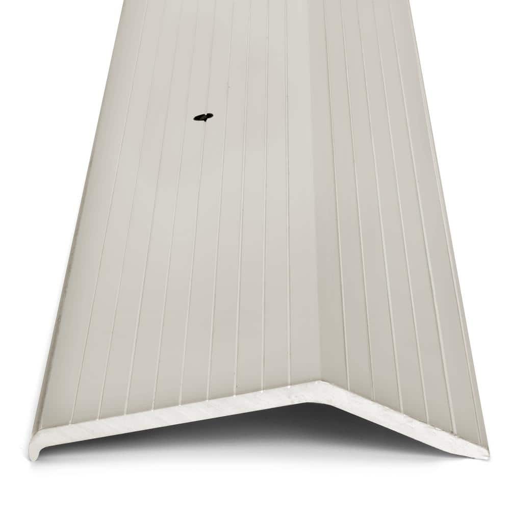 Satin Nickel 2 in. x 36 in. Carpet Trim Transition Strip - Hercitys