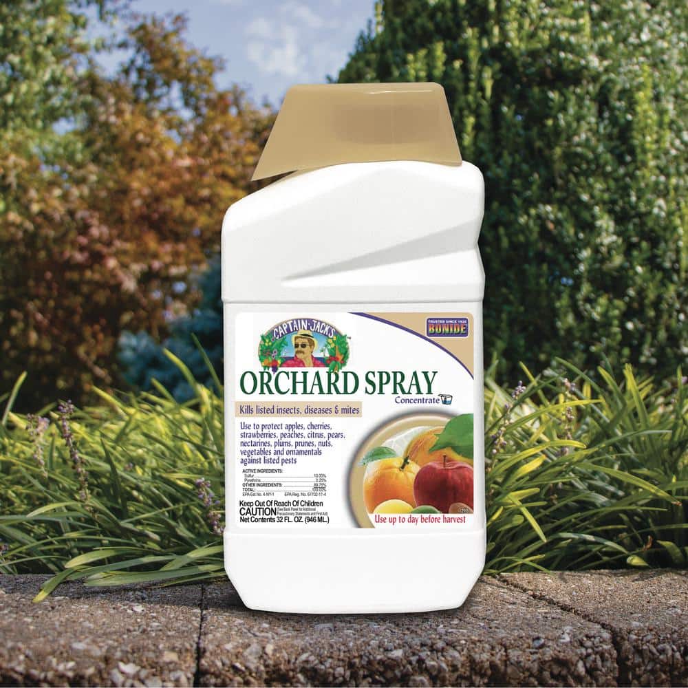 Captain Jack’s Citrus, Fruit and Nut Orchard Spray, 32 oz. Concentrate, Fungicide, Insecticide and Miticide - Hercitys