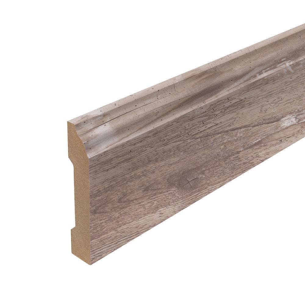 Winding Brook 0.62 in. T x 3.3 in. W x 94.5 in. L Textured Wood Look Laminate Moulding/Trim Base Molding - Hercitys