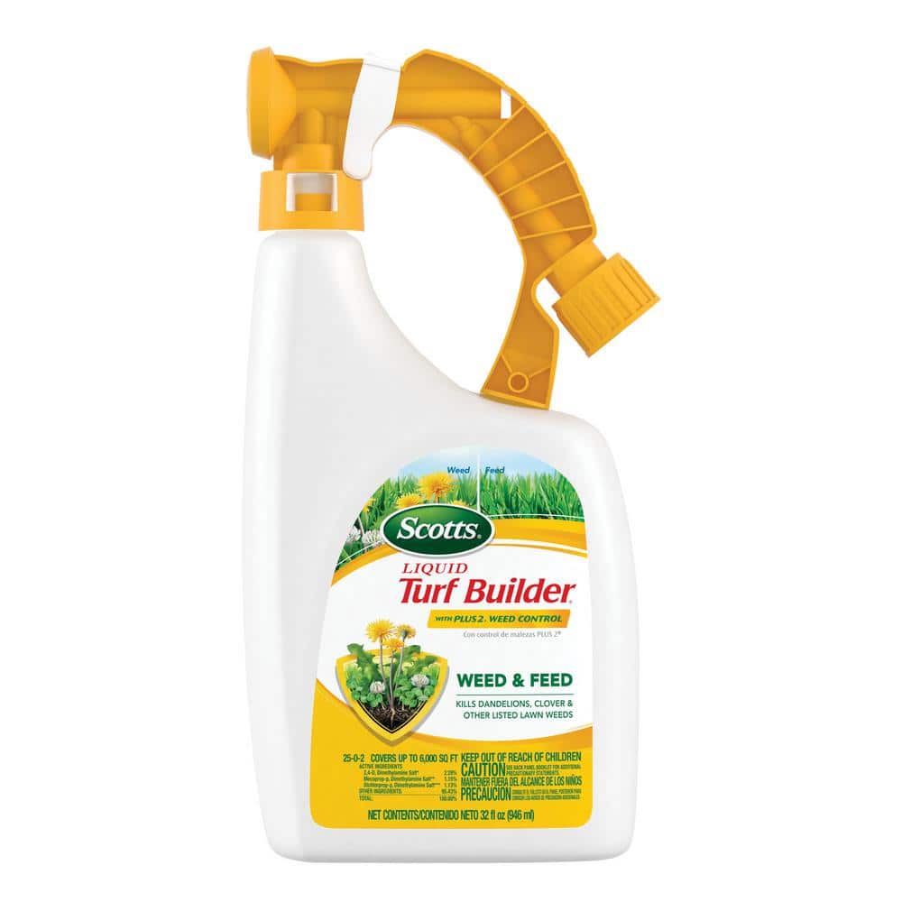 Turf Builder 32 fl. oz. Liquid Weed Killer Plus Liquid Fertilizer - Hercitys