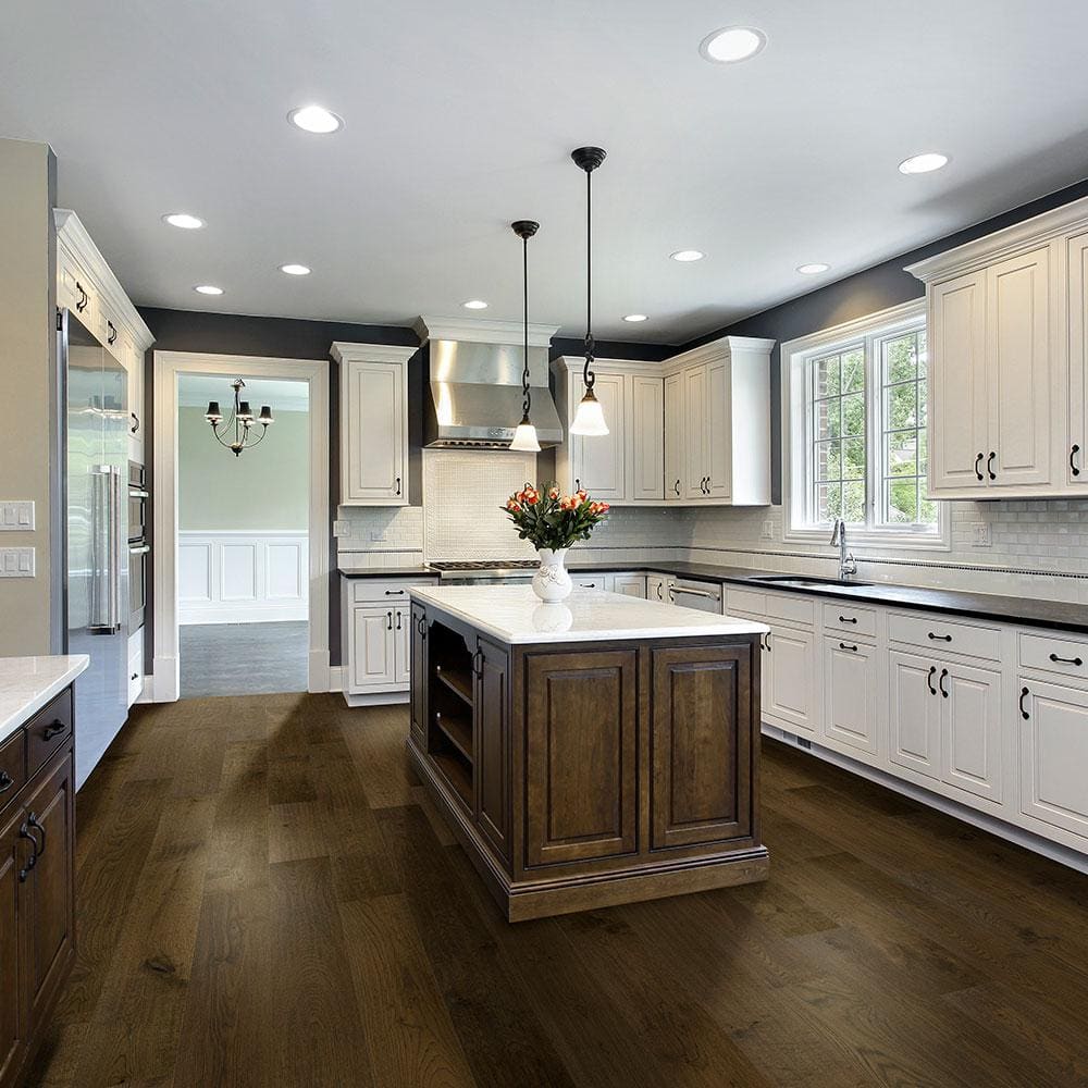 Dawn White Oak 3/8 in. T x 7.5 in. W Wire Brushed Engineered Hardwood Flooring (30.9 sqft/case) - Hercitys