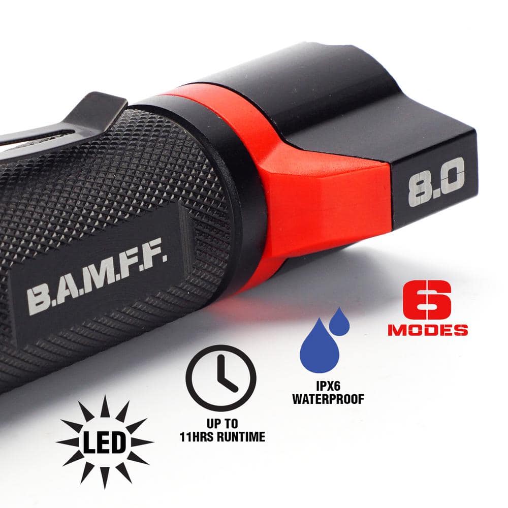 BAMFF 8.0 – 800 Lumen Dual LED Tactical Flashlight - Hercitys
