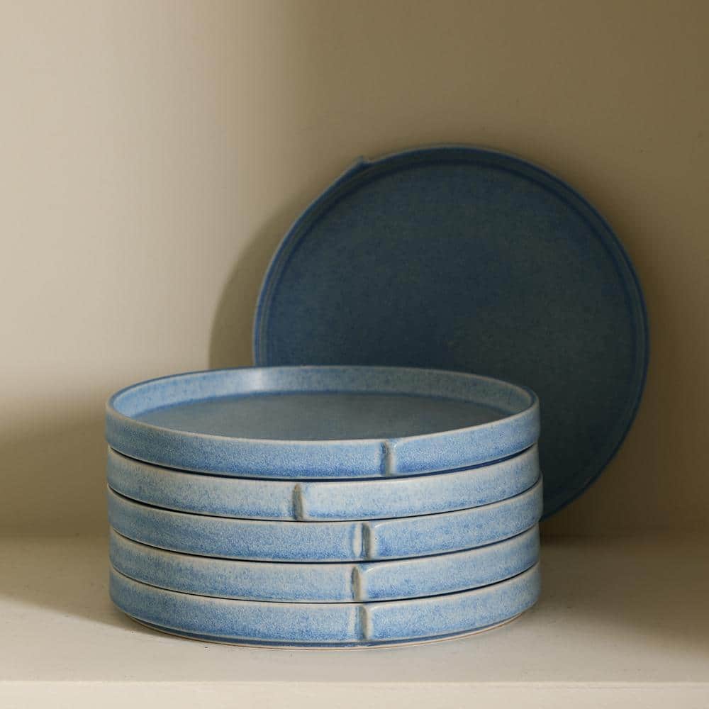 Bao 4-Piece Blue Stoneware Full Set (Service for 4) - Hercitys
