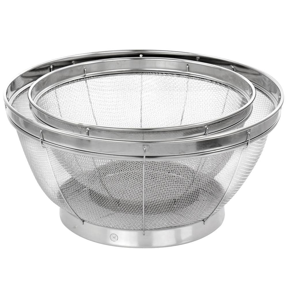 Stainless Steel 2-Piece Strainer Set - Hercitys