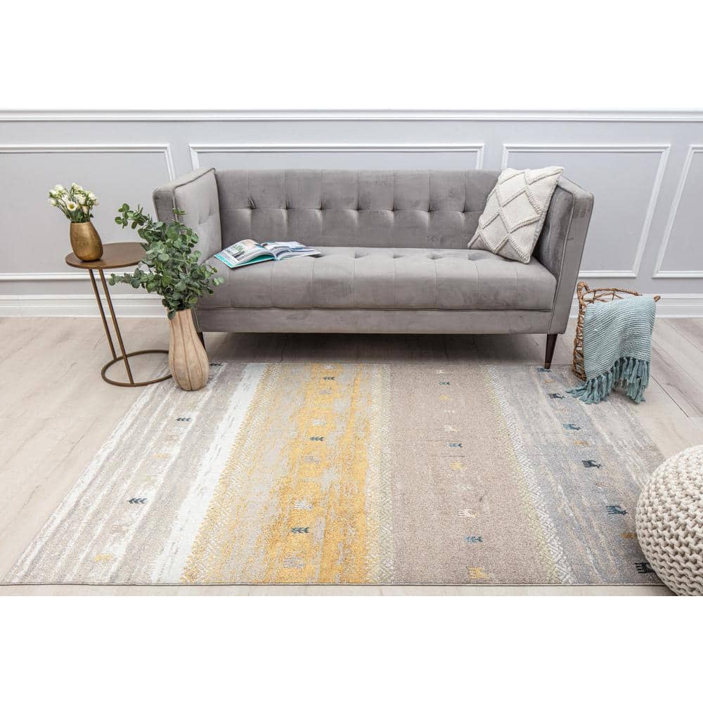 Citrus Burst 5 ft. x 7 ft. Indoor Area Rug - Hercitys