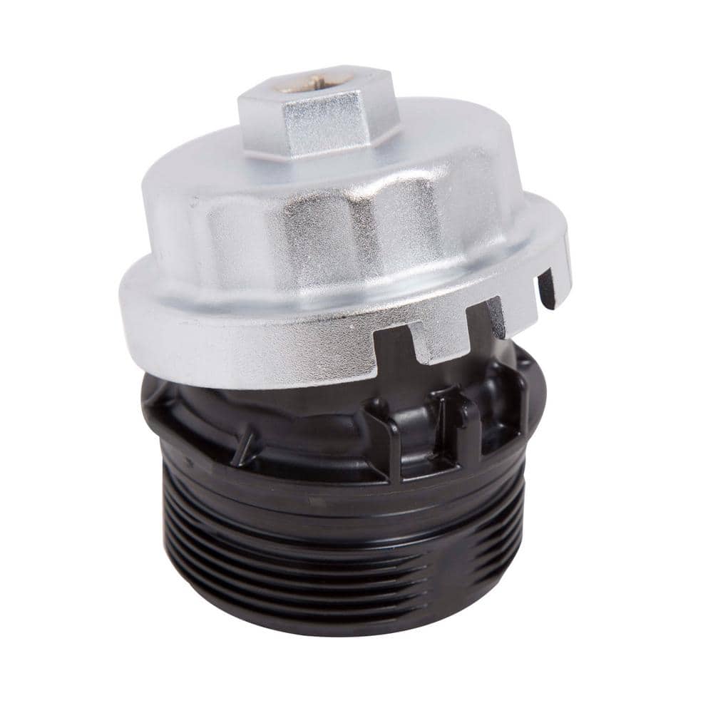 65 mm. x 14 Flute Toyota 6 and 8-Cylinder Oil Filter Wrench Silver - Hercitys