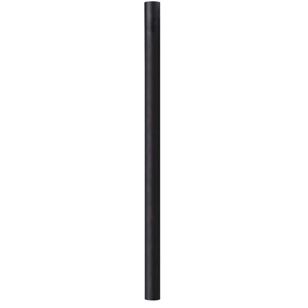 7 ft. Black Outdoor Direct Burial Aluminum Lamp Post fits Most Standard 3 in. Post Top Fixtures Includes Inlet Hole - Hercitys