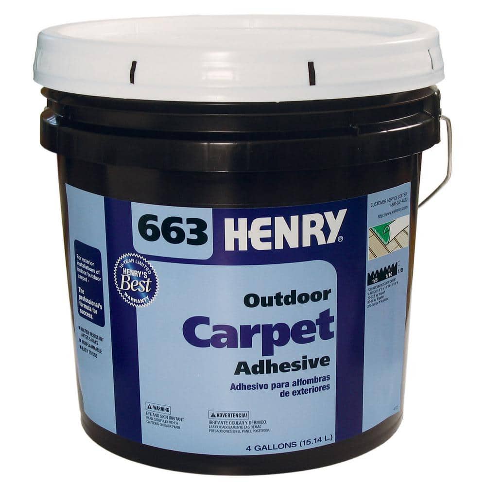 663 Beige 4 Gal. Indoor/Outdoor Carpet and Artificial Turf Floor Adhesive - Hercitys