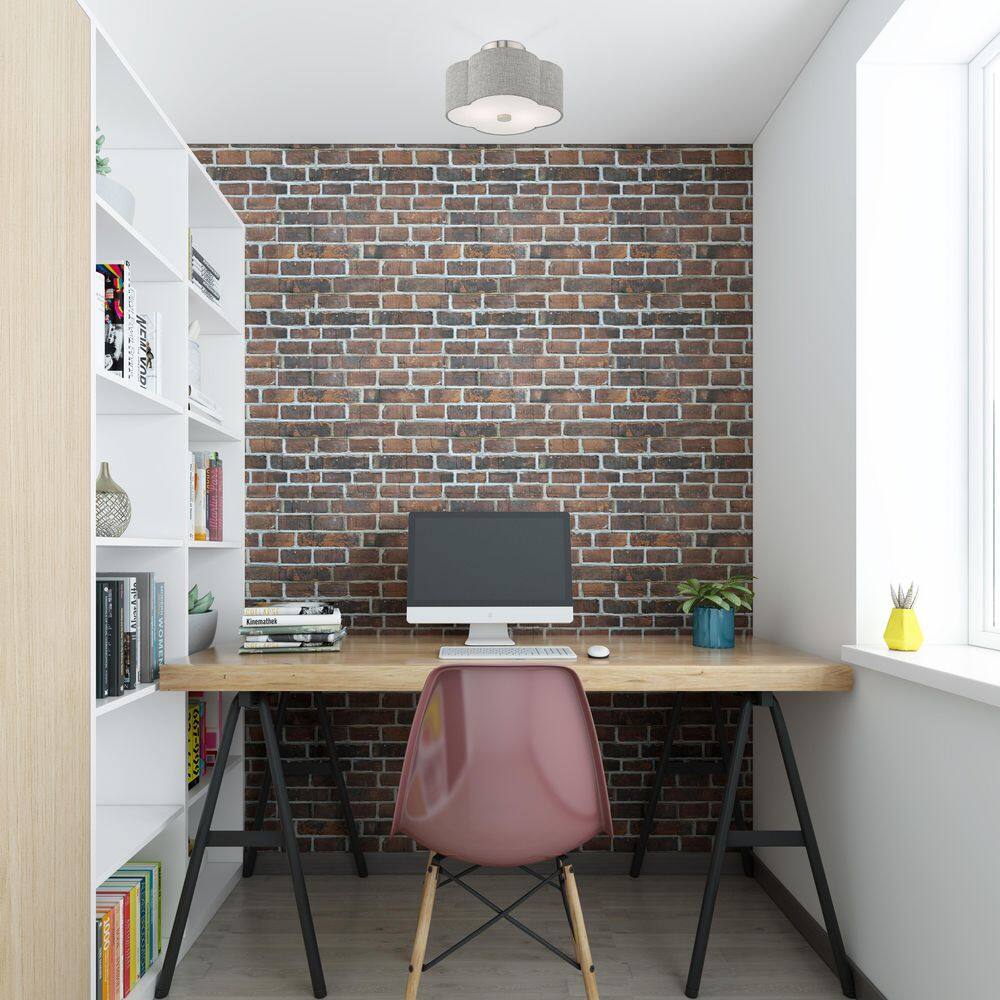 Kalmar 2 Light Brushed Nickel Semi Flush Mount - Hercitys