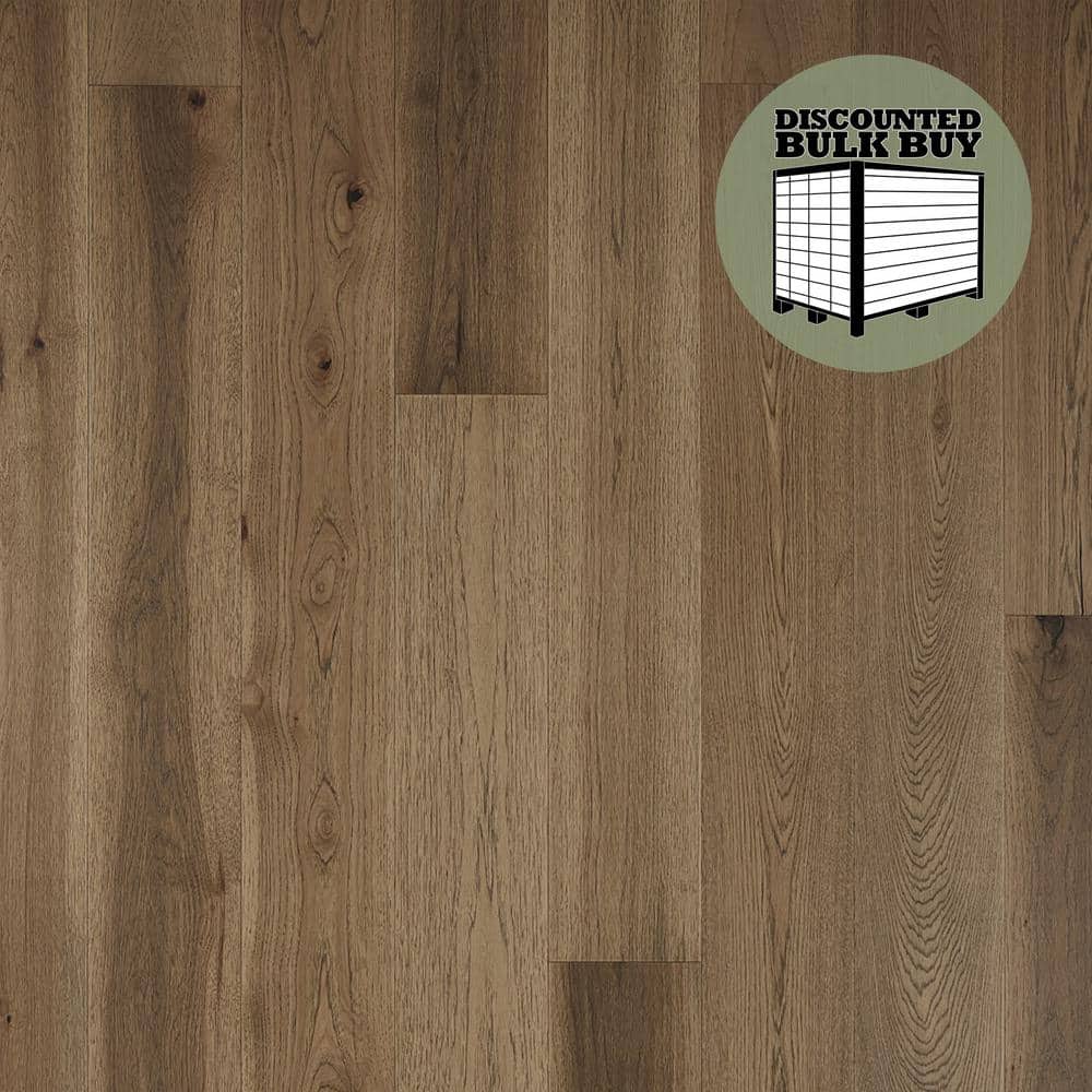Crown Hickory 1/2 in. T x 7.5 in. W Tongue and Groove Wire Brushed Engineered Hardwood Flooring (1399.05 sqft/pallet) - Hercitys