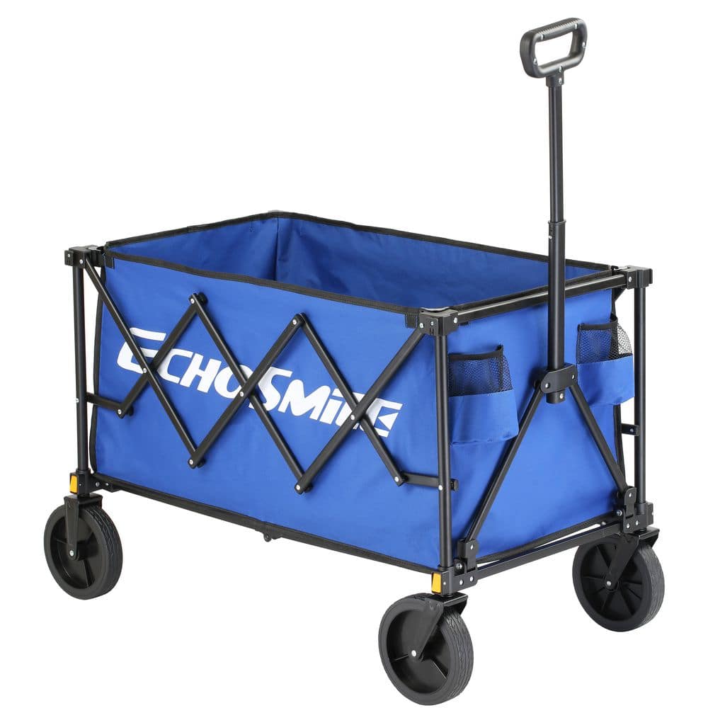 Blue 5.65 cu. ft Fabric Garden Cart - Hercitys