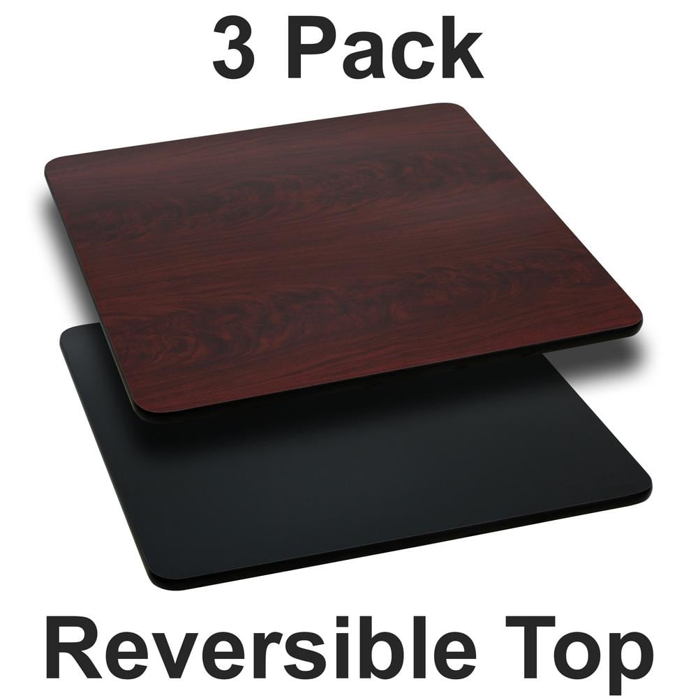 Black/Mahogany Table Top (Set of 3) - Hercitys