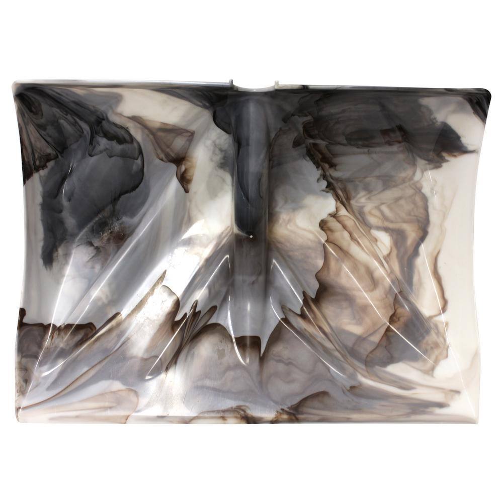 Bigfoot Series 18 in. Poly Combination Snow Shovel in Arctic Camouflage with Steel Core Handle - Hercitys