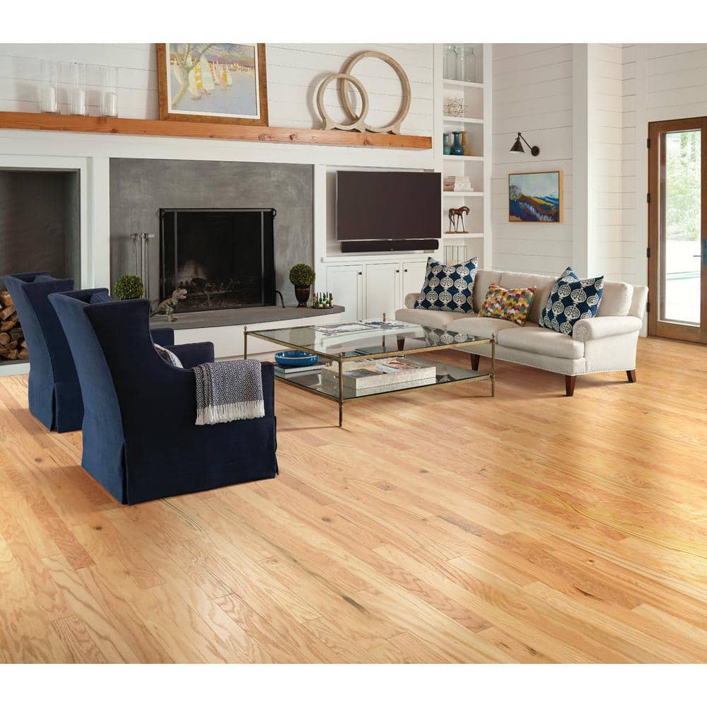 Bradford 3 Natural Red Oak 3/8 in. T X 3.25 in. W Tongue and Groove Engineered Hardwood Flooring (23.76 sq.ft./case) - Hercitys