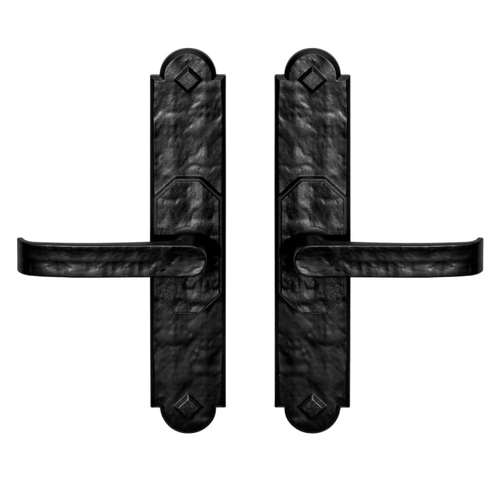 Rustic Aspen 11 in. x 5.5 in. Black Magnetic Garage Door Hardware Set (6-Piece) - Hercitys