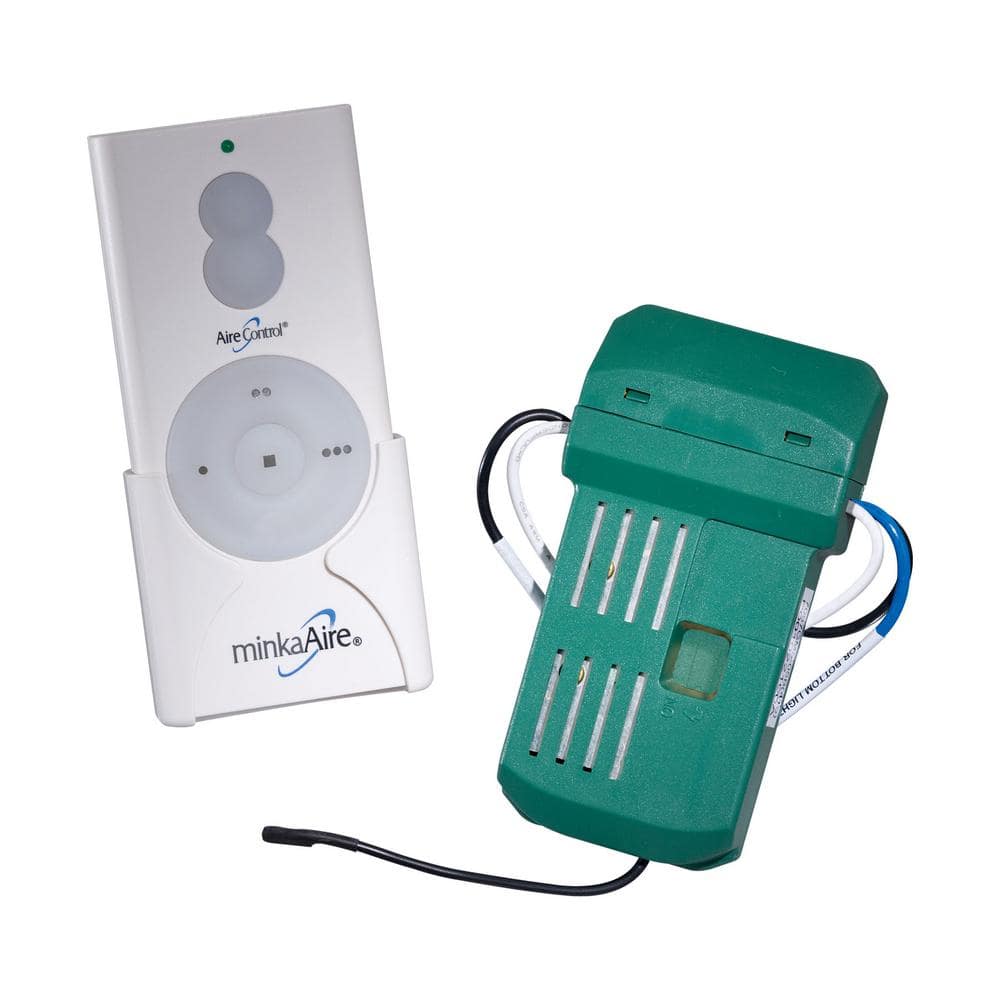 Aire- Control 3 Speed 256 Bit Handheld Ceiling Fan Remote Control for LED with Receiver White - Hercitys