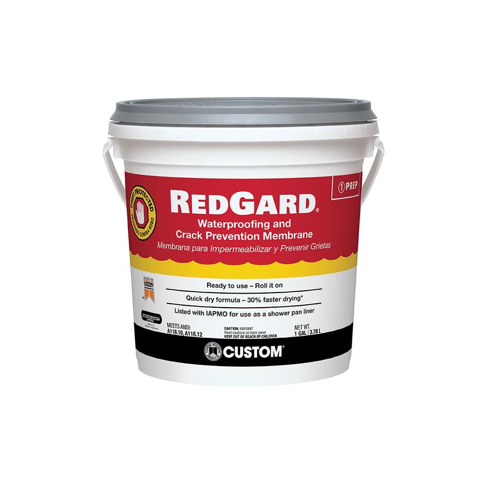 RedGard 1 Gal. Waterproofing and Crack Prevention Membrane - Hercitys