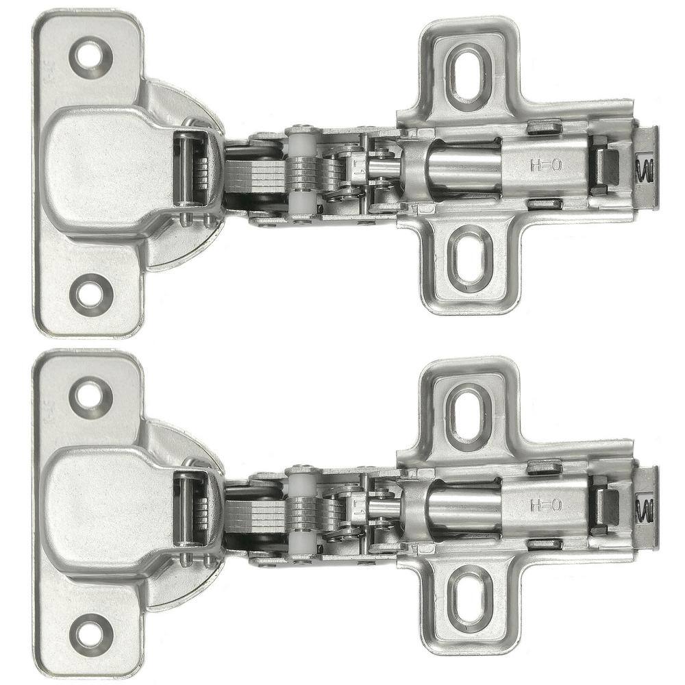 Half Overlay European Soft Close Frameless 110-Degree Hinge (10-Pack) - Hercitys
