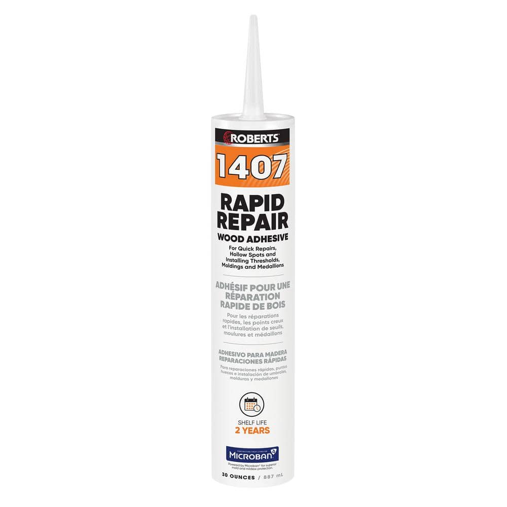 Beige 30 Oz. (0.94 qt.) Rapid Repair Wood Floor Adhesive - Hercitys
