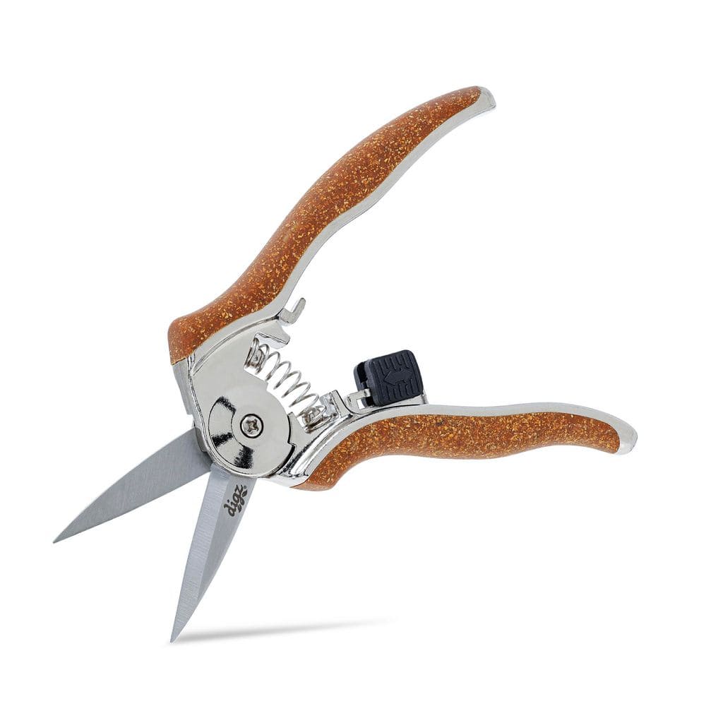 Stainless Steel Compact 2 in. Garden Snips Pruning Shears with Ergonomic Handle - Hercitys