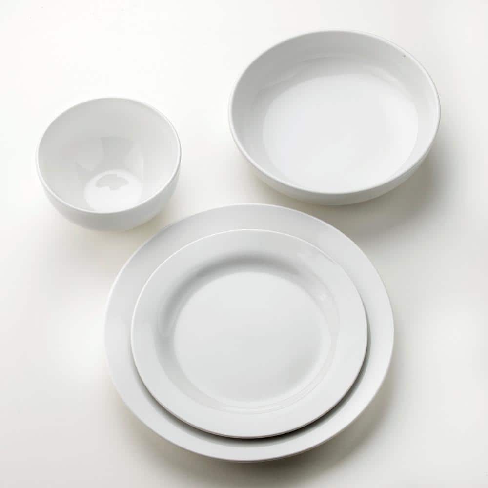 Mont Blanc 16 Piece Double Bowl Dinnerware Set (Service for 4) - Hercitys