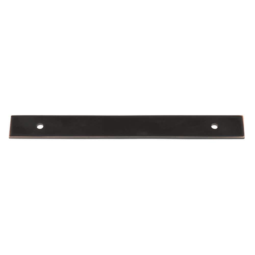 9 in. Squared Cabinet Backplate 6-1/4 in. Center to Center, 9342-160-ORB - Hercitys