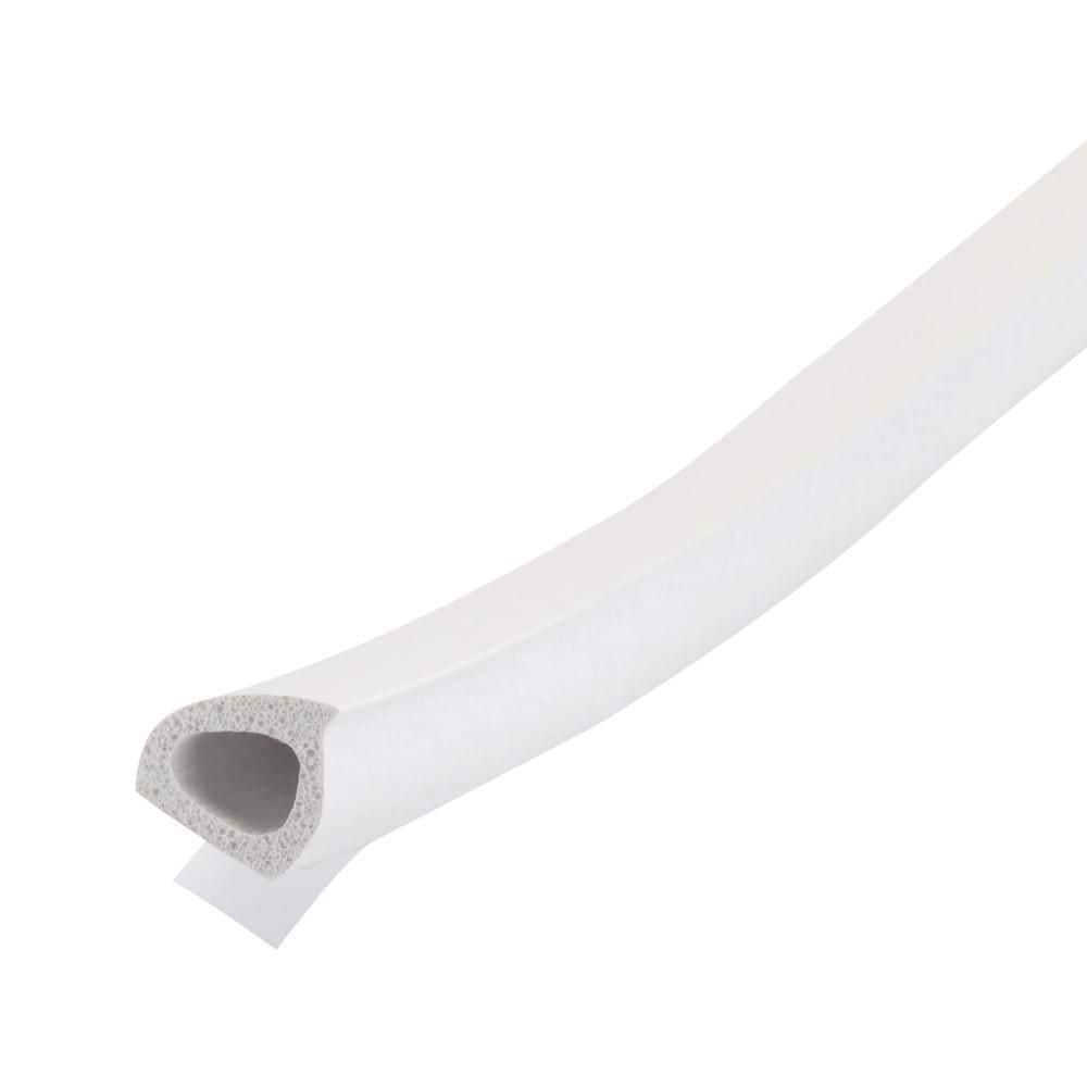 PLATINUM™ 0.375 in. x 17 ft. White Silicone Rubber Window Seal for Ex-Large Gaps Weatherstrip Roll - Hercitys