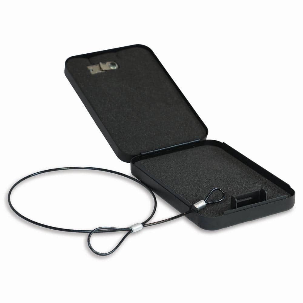 Home Defense 0.06 cu. ft. Compact and Portable Vault with Combination Lock, Black - Hercitys