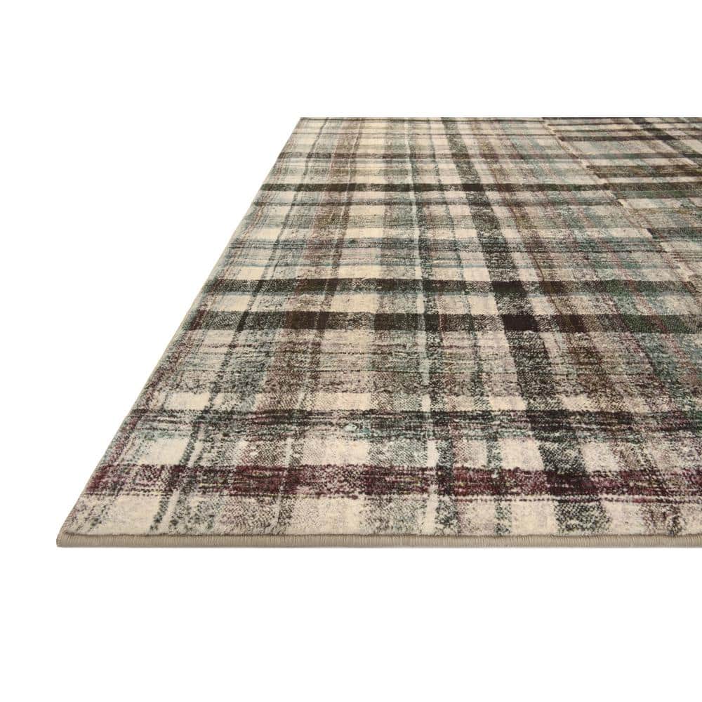 Chris Loves Julia Humphrey Forest/Multi 5 ft. x 7 ft. Modern Farmhouse Plaid Area Rug - Hercitys