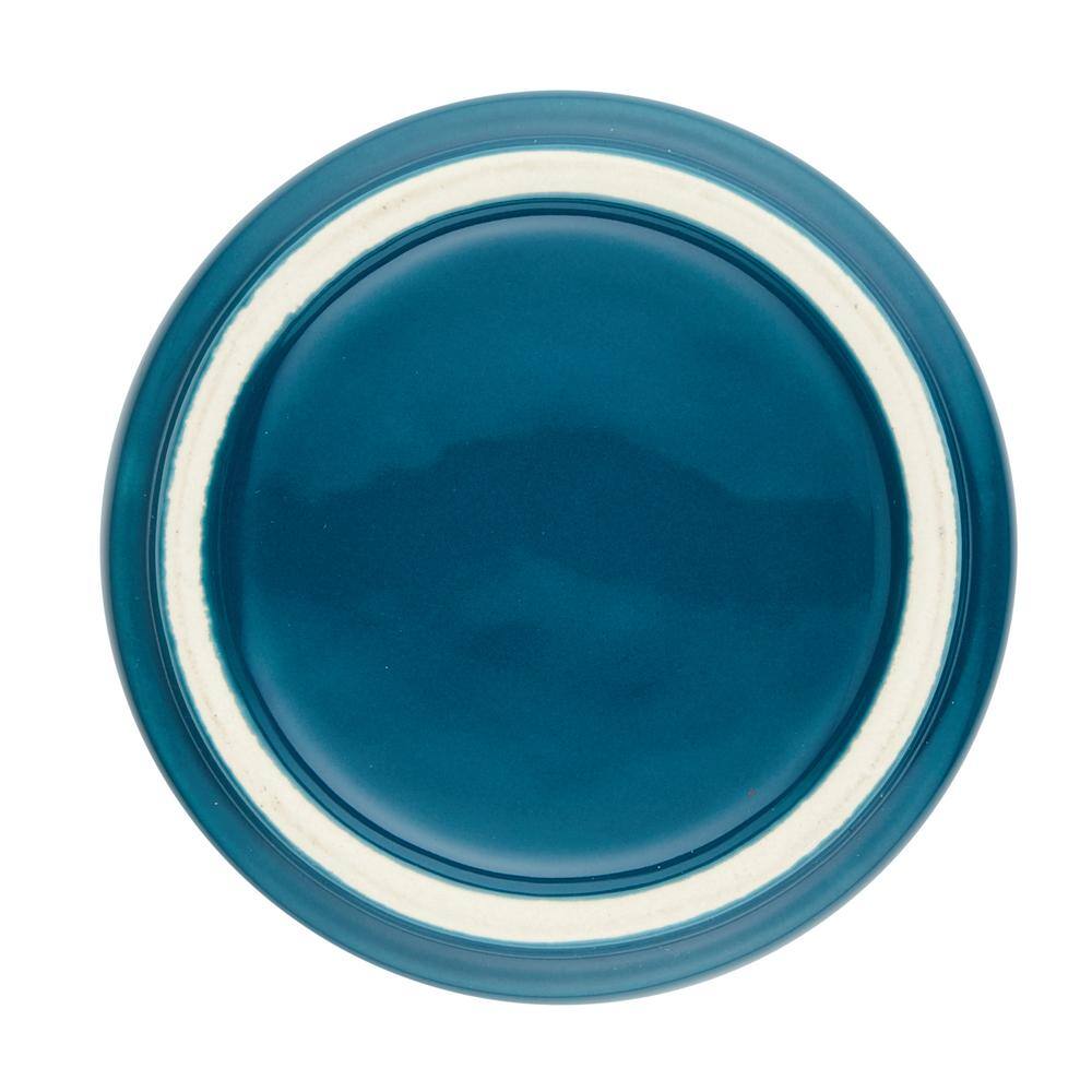 Ceramic Stacking Spice Box Set with Lid, 2-Piece, Teal - Hercitys