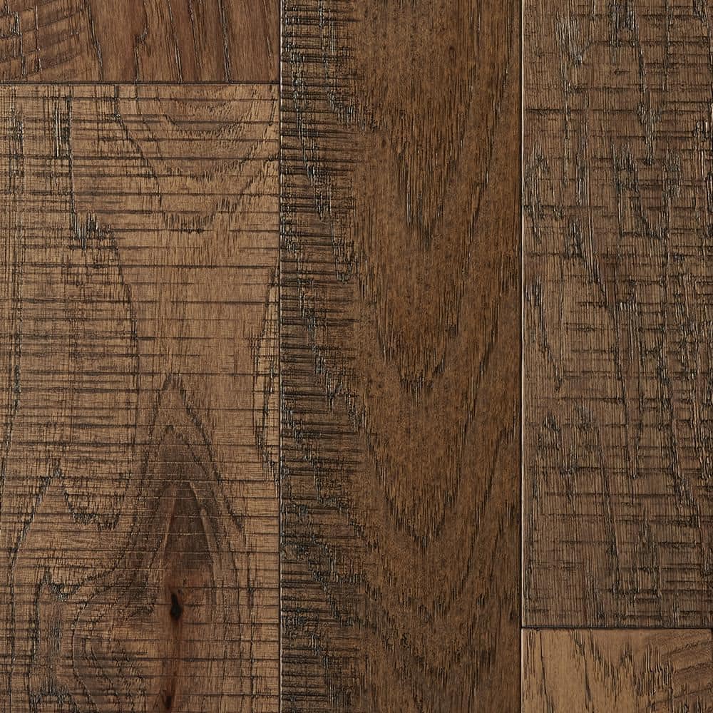 Chestnut Hickory 3/8 in. T x 4″x 5″ x 6″ Multi Width T&G Wirebrushed Engineered Hardwood Flooring (34.45 sq. ft./Case) - Hercitys