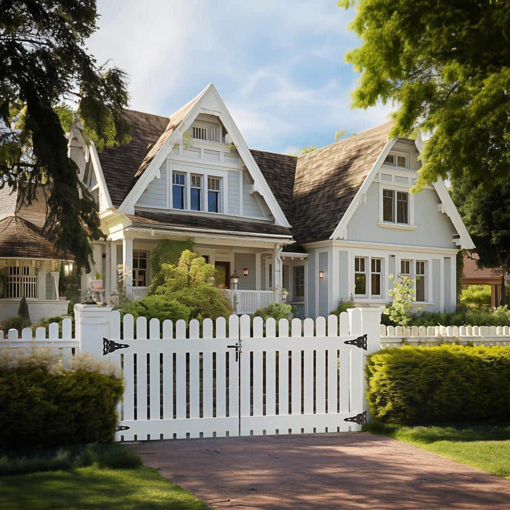 Black Gate Hinge and Latch Set Decorative Latch Gate Kit - Hercitys