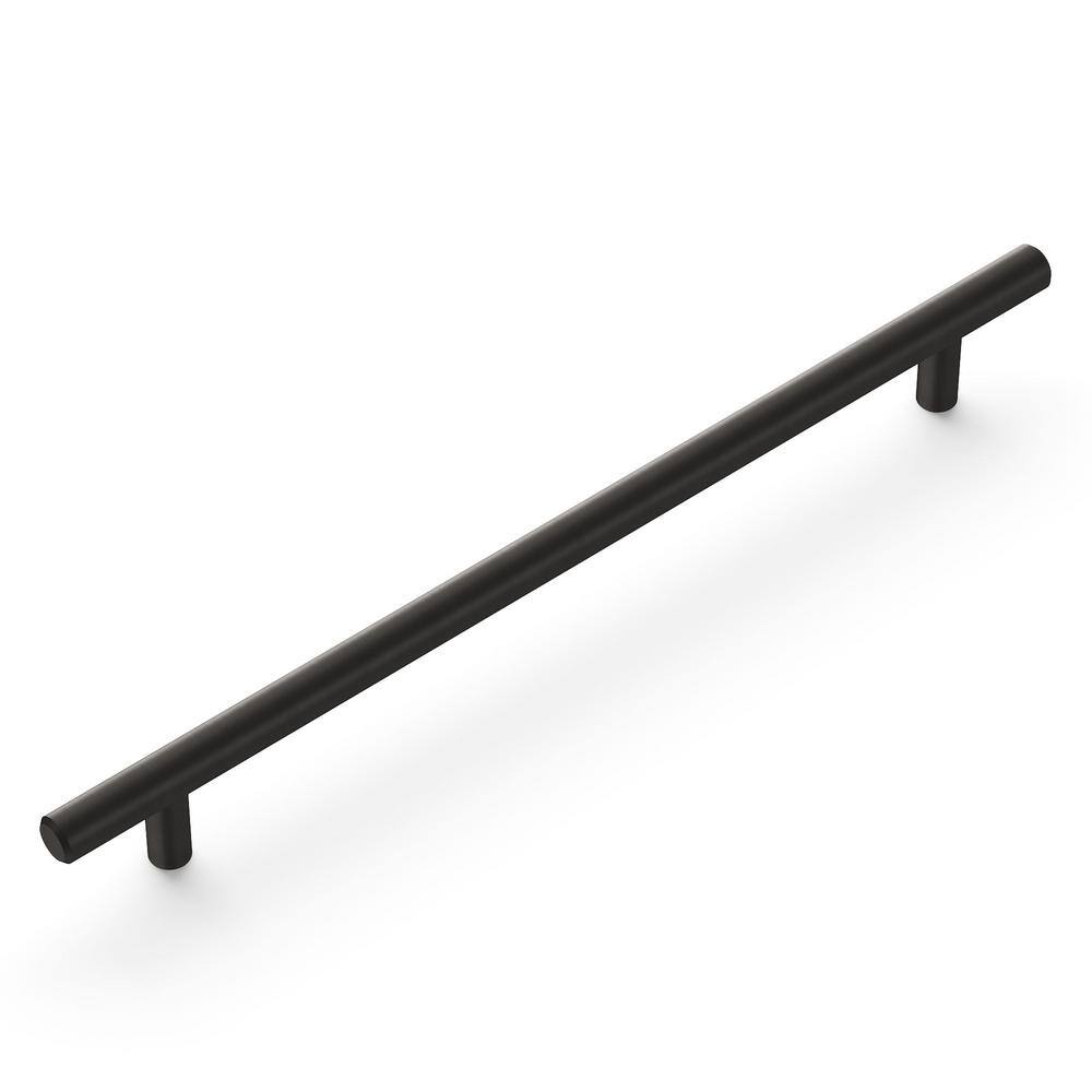 Bar Pulls 8-13/16 in. (224 mm) Brushed Black Nickel Drawer Pull (5-Pack) - Hercitys