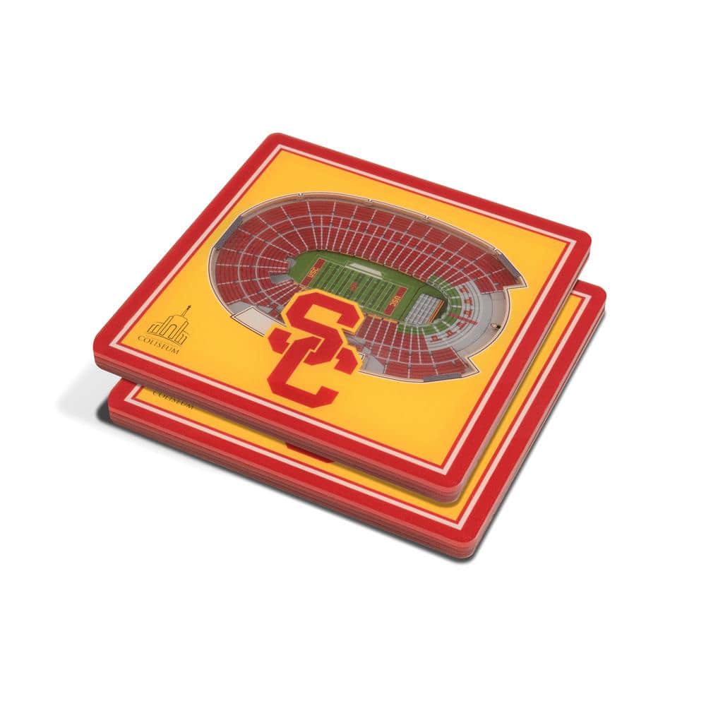 NCAA USC Trojans 3D StadiumViews Coasters - Hercitys