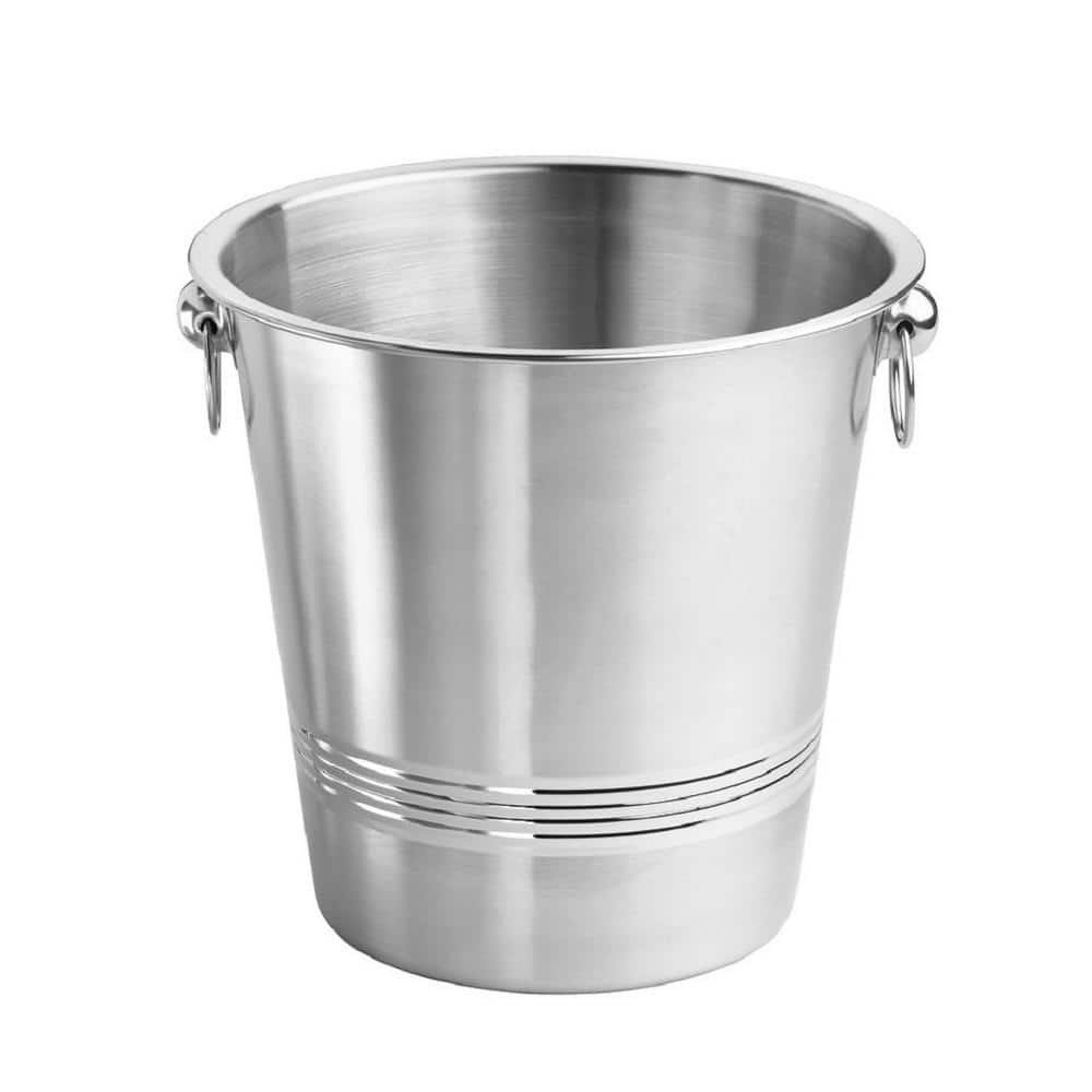 Single Wall Champagne Bucket with Ring Handles - Hercitys