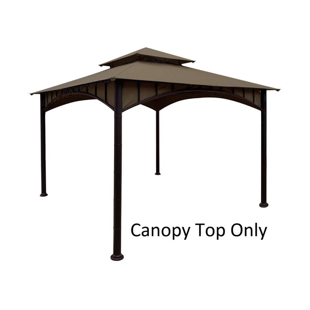Replacement Canopy Top for Model #D-GZ136PST-N Summer Breeze Soft Top 10 ft. x 10 ft. 2-Tier Gazebo Tan - Hercitys
